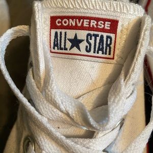 White Male Converse Size 8
